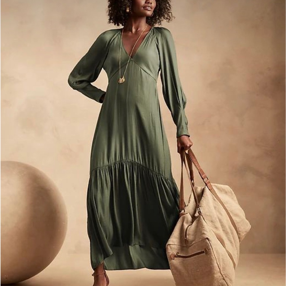 Banana Republic green dress